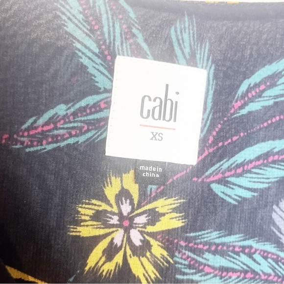 CAbi | Black Floral Blouse - Picture 4 of 4